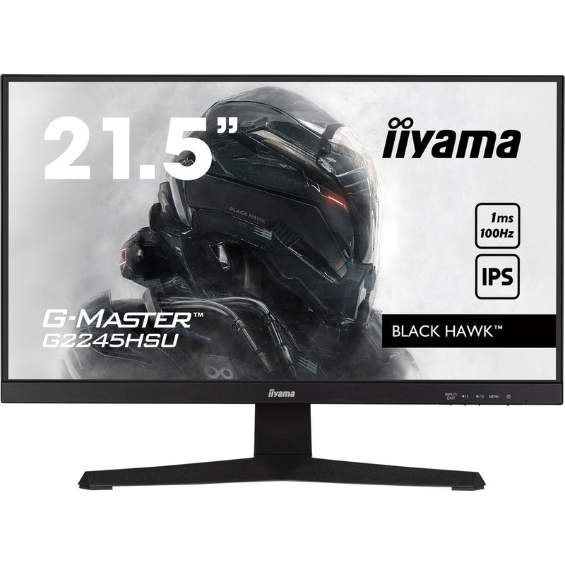 Load image into Gallery viewer, Iiyama g-master black hawk g2245hsu-b2 22 gaming monitor (zwart, hdmi, displayport, 2x usb-a, usb-b)