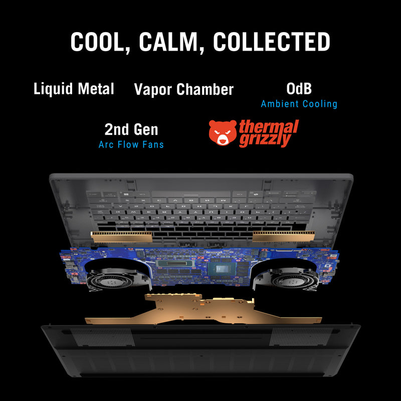 Afbeelding laden in galerijviewer, Asus rog zephyrus g16 gu605cp-qr103w 16 gaming laptop (grijs | core ultra 9 285h | rtx 5070 | 32 gb | 2 tb ssd)