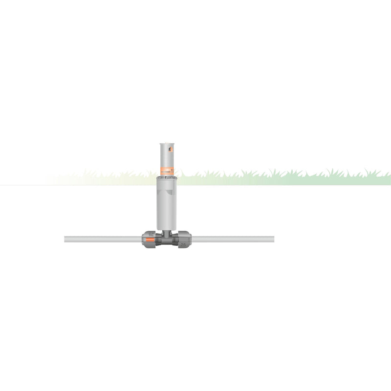 Load image into Gallery viewer, Gardena t-stuk 25 mm x 1 2 buitendraad verbinding (zwart grijs, 2786-20)