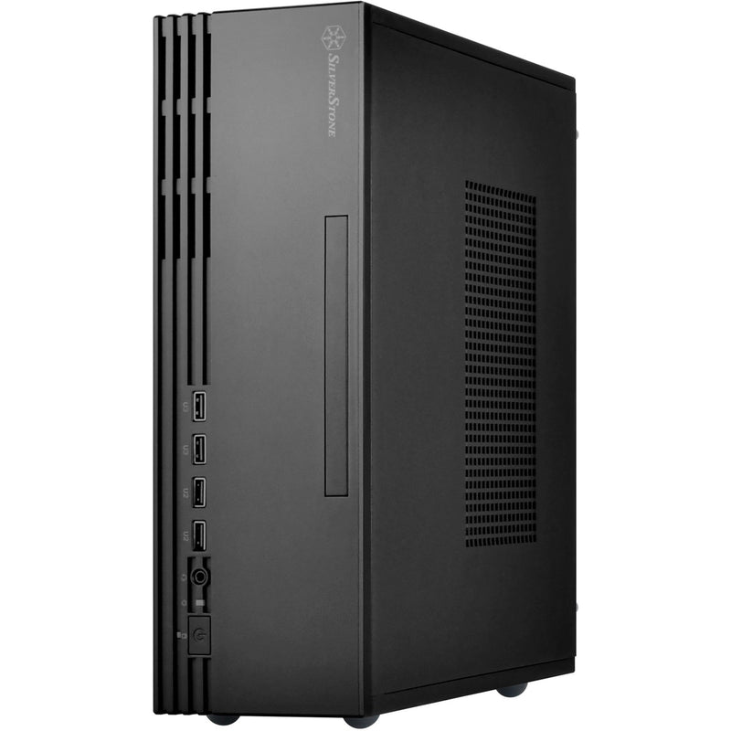 Load image into Gallery viewer, Silverstone sst-ml11b htpc behuizing (zwart | 4x usb-a)