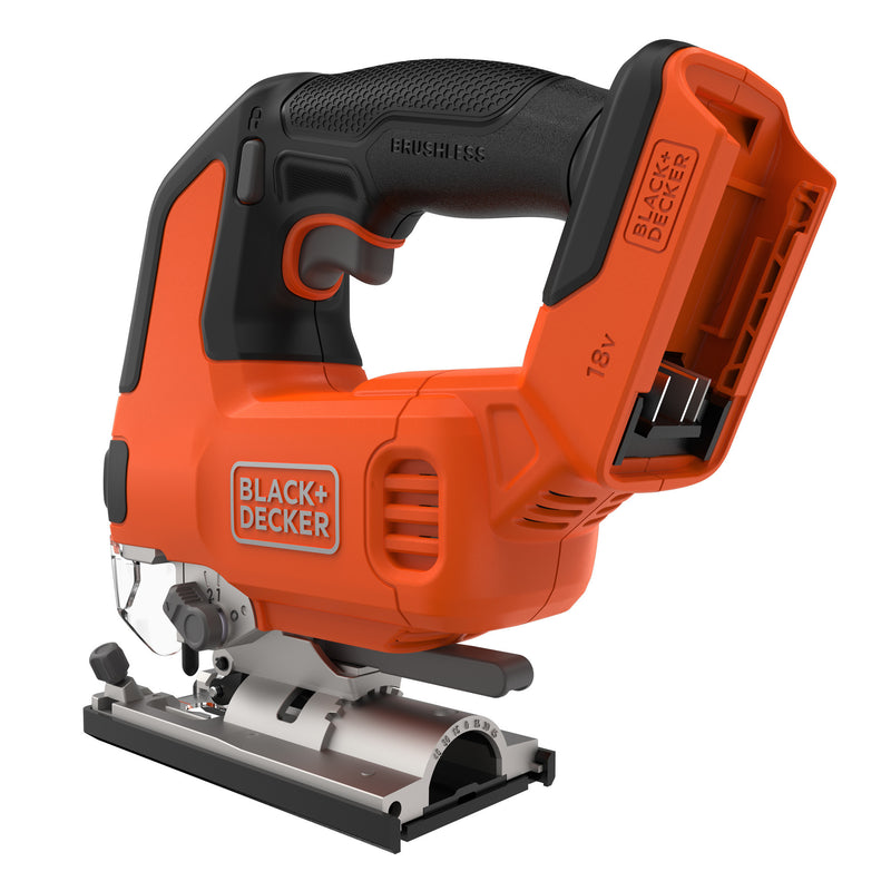 Laden Sie das Bild in Galerie -Viewer, Black+decker blcjs78n-xj 18v decoupeerzaag (zwart oranje, accu en oplader niet inbegrepen)