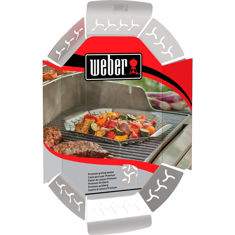 Load image into Gallery viewer, Weber premium grillkorf groentekorf (roestvrij staal)