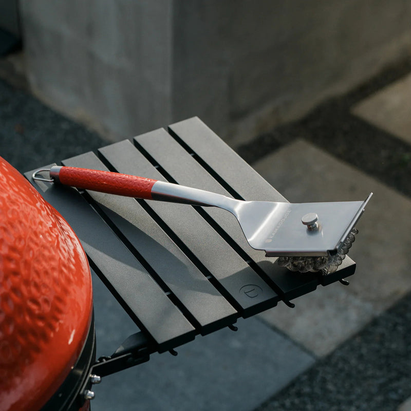 Load image into Gallery viewer, Kamado joe krafted stalen grillborstel grillreinigingsborstel (rood)