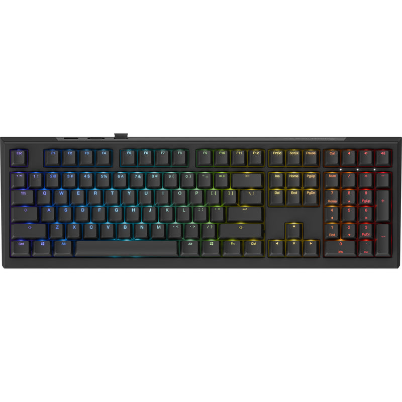Load image into Gallery viewer, Ducky one x wireless rgb mechanisch toetsenbord (zwart, us lay-out (qwerty), inductive, 100%, hot-swappable, pbt, 2.4 ghz | bluetooth | usb-c)
