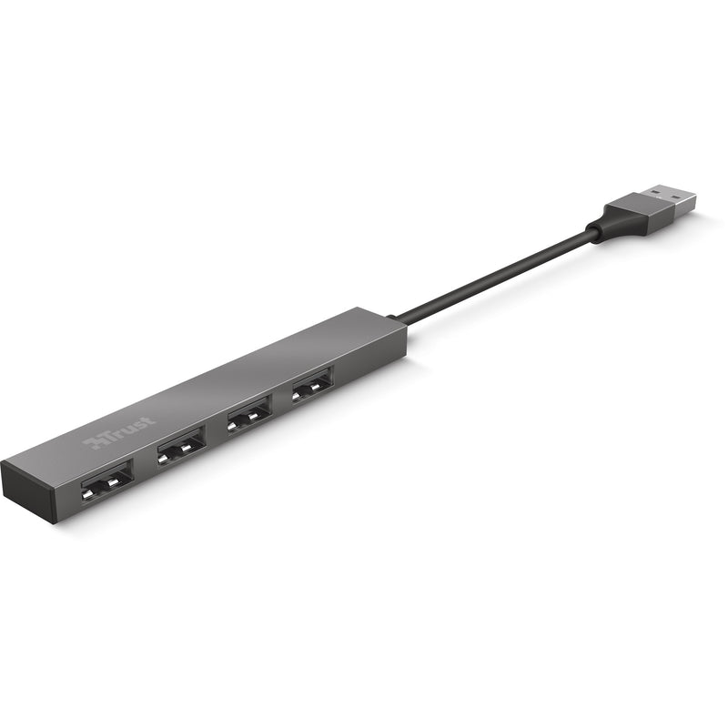Load image into Gallery viewer, Trust halyx aluminium 4-port mini usb hub usb-hub (aluminium)