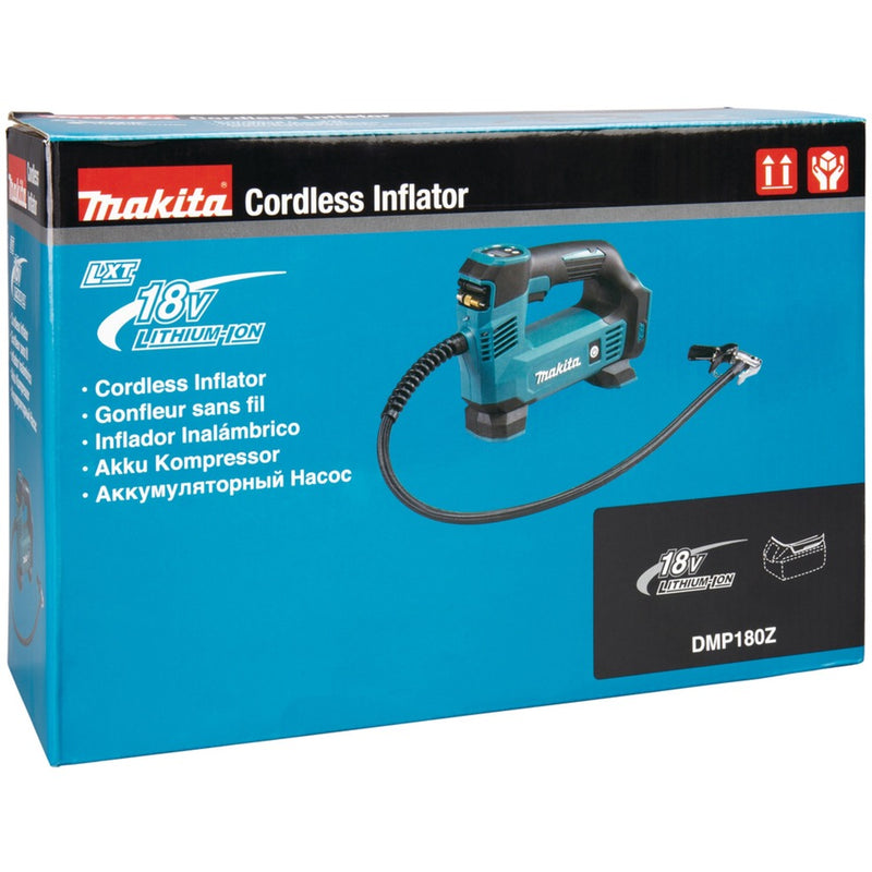 ギャラリービューアに画像をロードする, Makita luchtpomp dmp180z (blauw zwart, accu en lader niet inbegrepen)