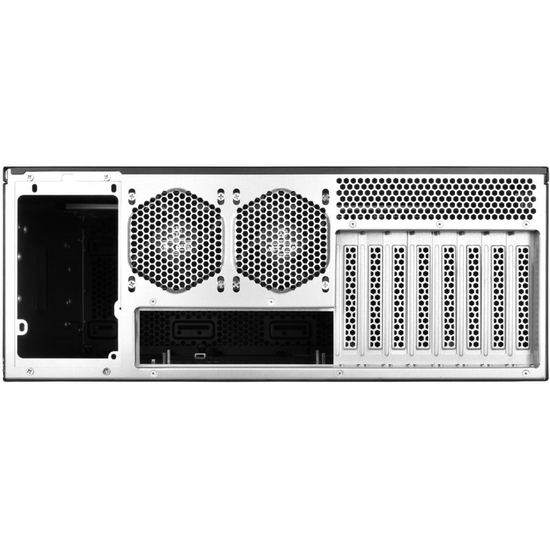 Load image into Gallery viewer, Silverstone rm44 rack behuizing (zwart | 4u | usb type-c | 2x 80mm casefan inbegrepen)