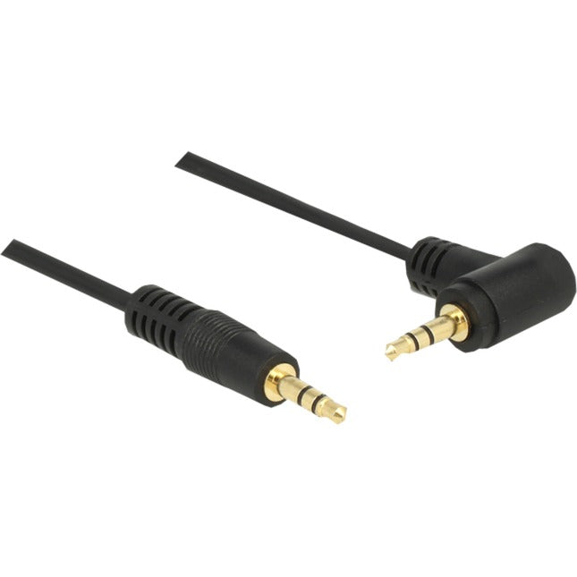 Afbeelding laden in galerijviewer, Delock 3,5 mm naar 3,5 mm 90° kabel (zwart, 1 meter)