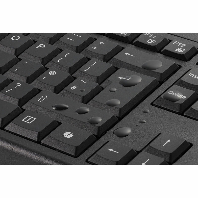 Chargez l'image dans la visionneuse de la galerie, Kensington km270 eq rechargeable desktop set – wireless desktopset (zwart, us lay-out (qwerty), membraan, 100%, bluetooth, 2.4 ghz)