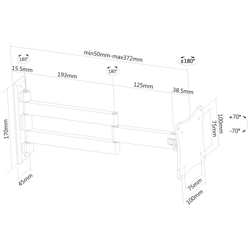Load image into Gallery viewer, Neomounts wandsteun fpma-w830black wandmontage (zwart)