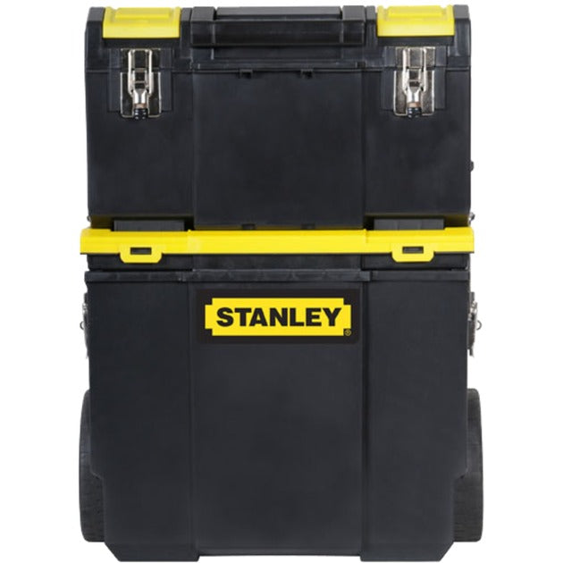 Laden Sie das Bild in Galerie -Viewer, Stanley mobile work center 3in1 gereedschapskist (zwart geel)