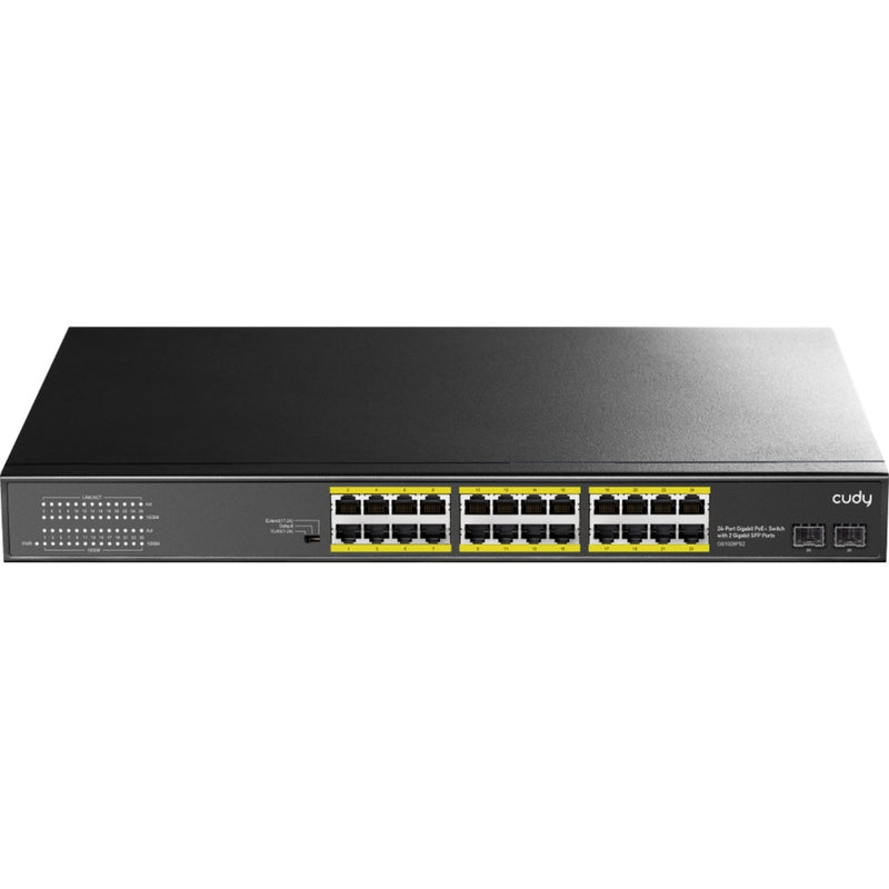 Chargez l'image dans la visionneuse de la galerie, Cudy 24-gbe poe+ switch with 2 uplink sfp (zwart)