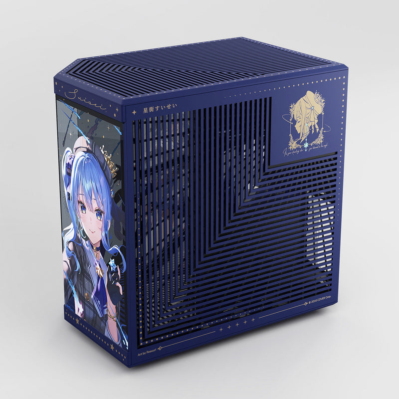 Load image into Gallery viewer, Hyte hoshimachi suisei y70 midi tower behuizing (blauw | 2x usb-a | 1x usb-c | tempered glass)