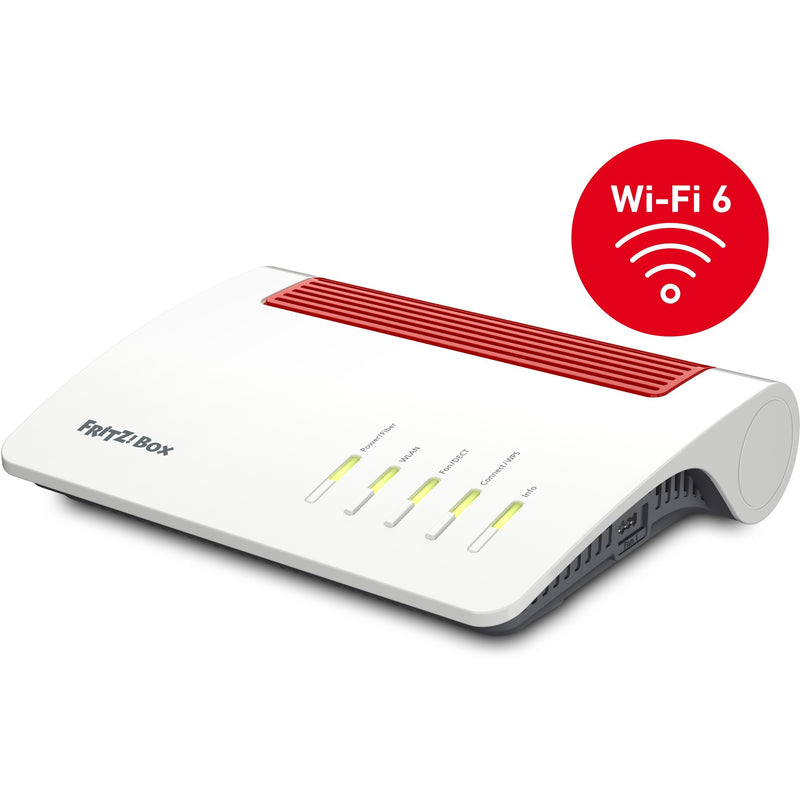 Load image into Gallery viewer, Fritz! box 5590 fiber edition internationaal router (wit rood, mesh wi-fi)