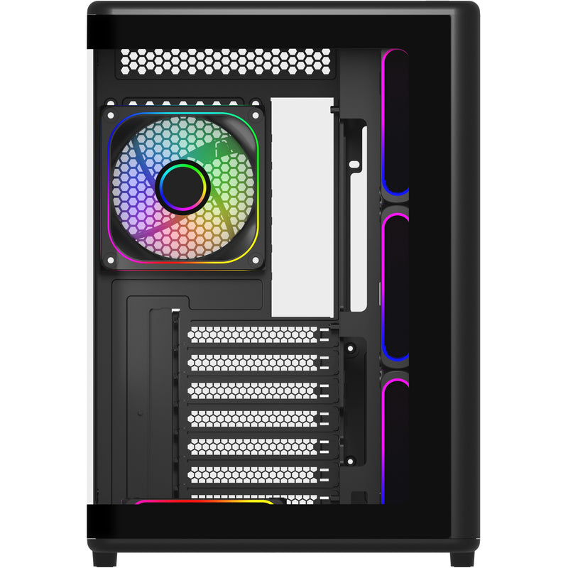 Afbeelding laden in galerijviewer, Cooler master elite 600 midi tower behuizing (zwart | 2x usb-a | 1x usb-c | tempered glass)