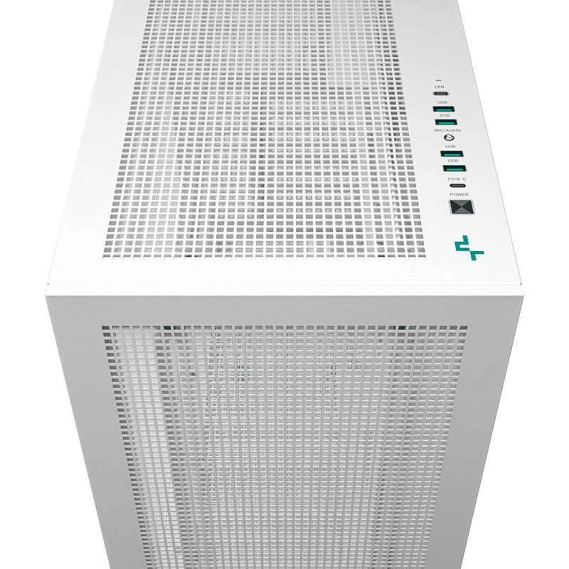 Load image into Gallery viewer, Deepcool morpheus midi tower behuizing (wit | 4x usb-a | 1x usb-c | rgb | tempered glass)