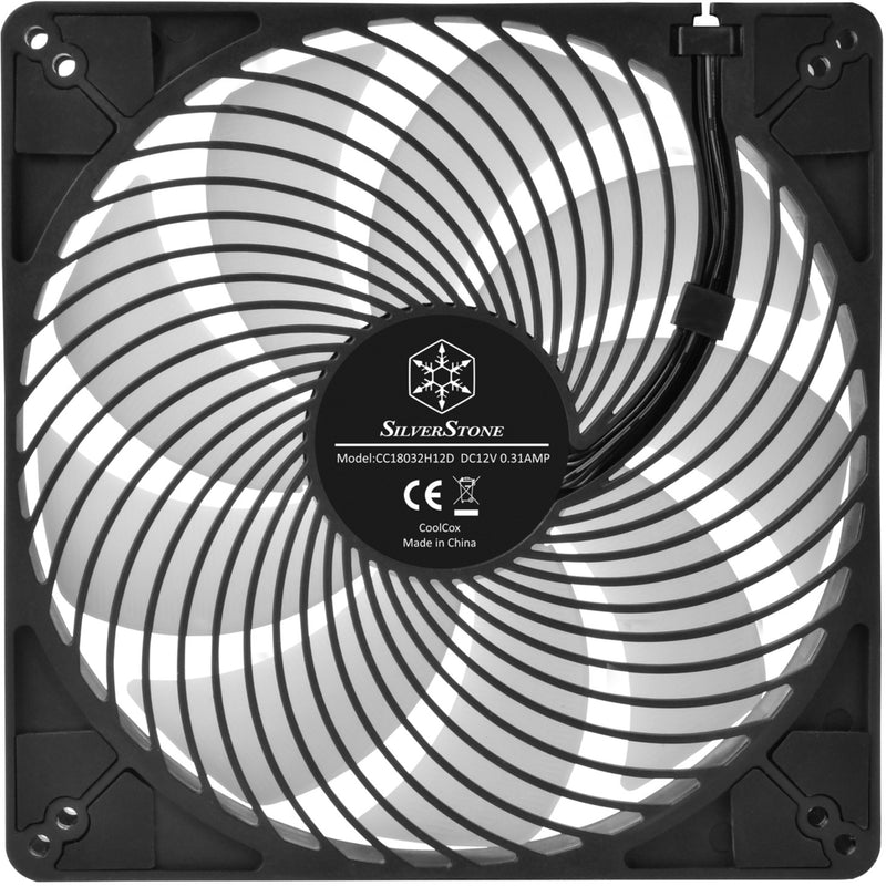 Afbeelding laden in galerijviewer, Silverstone air penetrator 184i argb case fan (zwart, 180 x 180 x 32 mm, pwm)