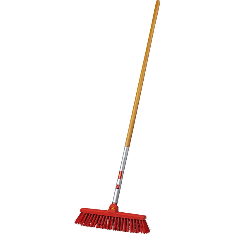 Load image into Gallery viewer, Wolf-garten straatbezem sb 400 m + essenhouten steel zm 140 set (rood houtkleur)