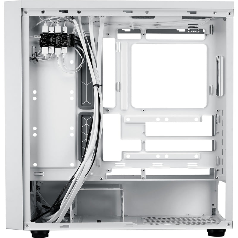 Load image into Gallery viewer, Cooler master masterbox 600 midi tower behuizing (wit | 2x usb-a | 1x usb-c | rgb | tempered glass)