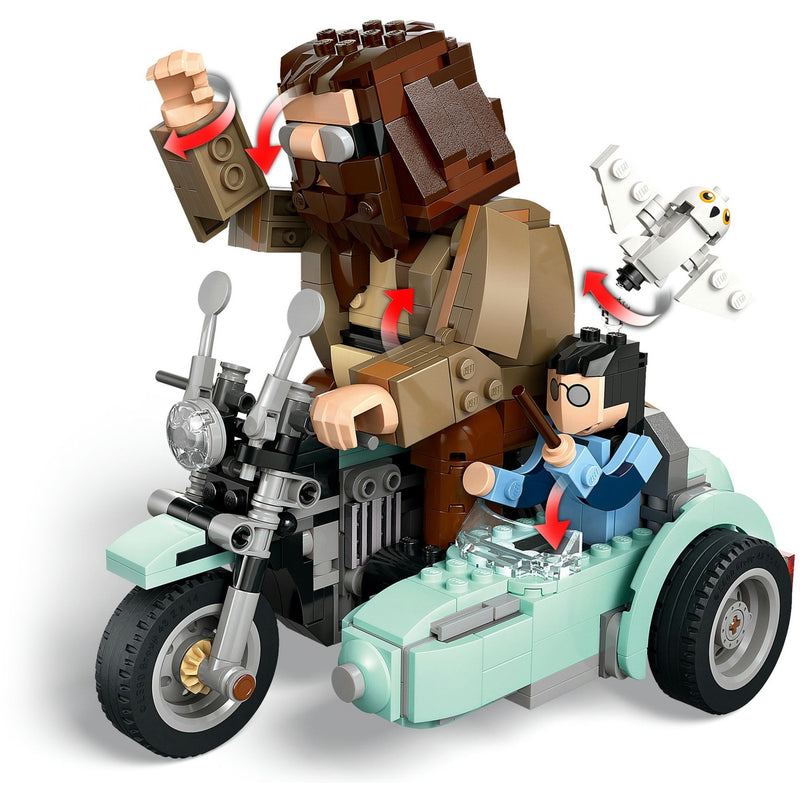 Chargez l'image dans la visionneuse de la galerie, Lego harry potter™ hagrid™ en harry's rit op de motor magisch - 76443