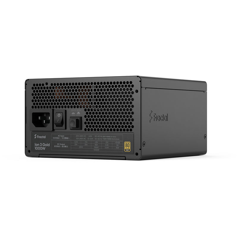 Cargue la imagen en el visor de la galería, Fractal design ion gold 3 modulaire 1000 watt voeding (zwart, 1x 12v-2x6, 3x pcie)