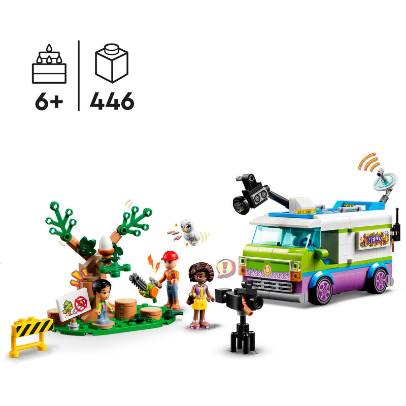 Load image into Gallery viewer, Lego friends - nieuwsbusje constructiespeelgoed (41749)