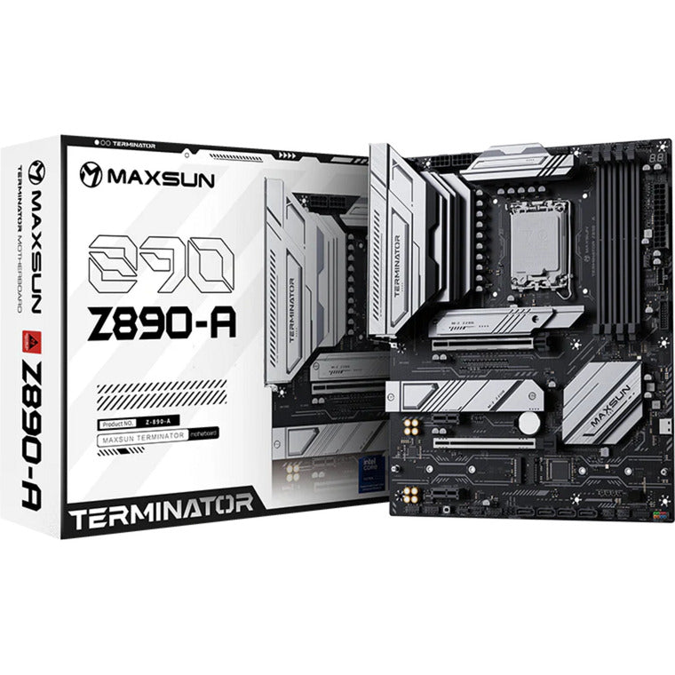 Laden Sie das Bild in Galerie -Viewer, Maxsun ms-terminator z890-a socket 1851 moederbord (zwart, raid, 2.5 gb-lan, sound, atx)