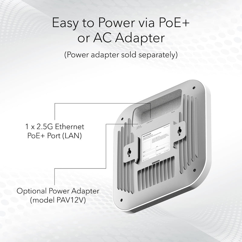 Load image into Gallery viewer, Netgear wax620 - ax3600 dual band poe + multi-gig access point (wit, wifi 6)
