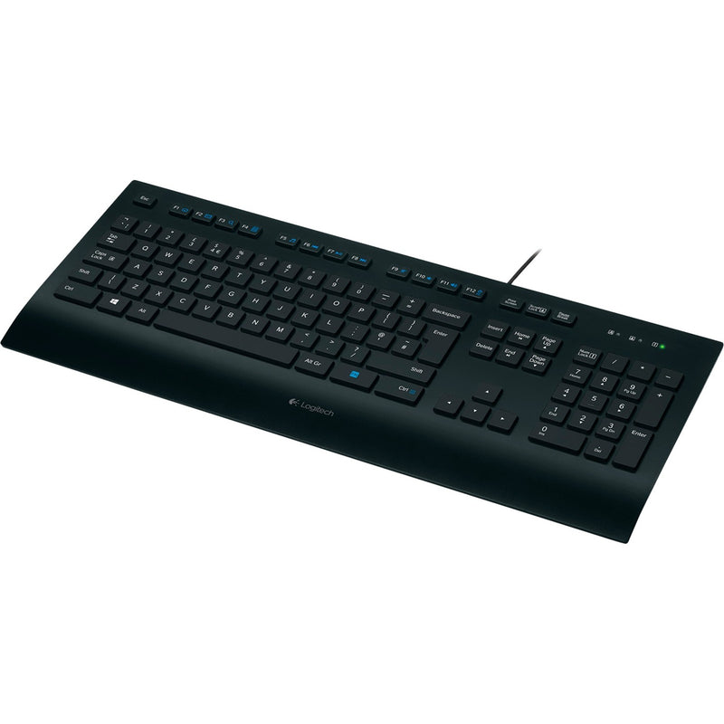 Load image into Gallery viewer, Logitech k280e toetsenbord (zwart, eu lay-out (qwerty), rubberdome)