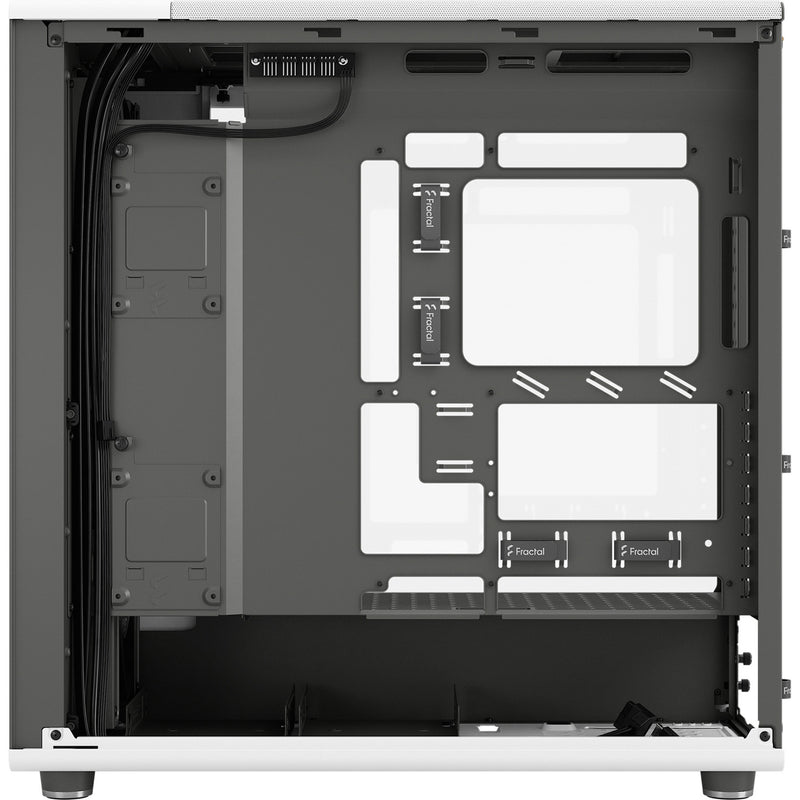 Cargue la imagen en el visor de la galería, Fractal design north xl rc chalk white tg clear midi tower behuizing (wit houtkleur | 2x usb-a | 1x usb-c | tempered glass)