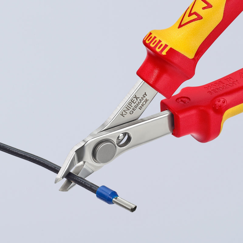 Load image into Gallery viewer, Knipex electronic super knips® vde 78 06 125 elektronica-tang (rood geel)
