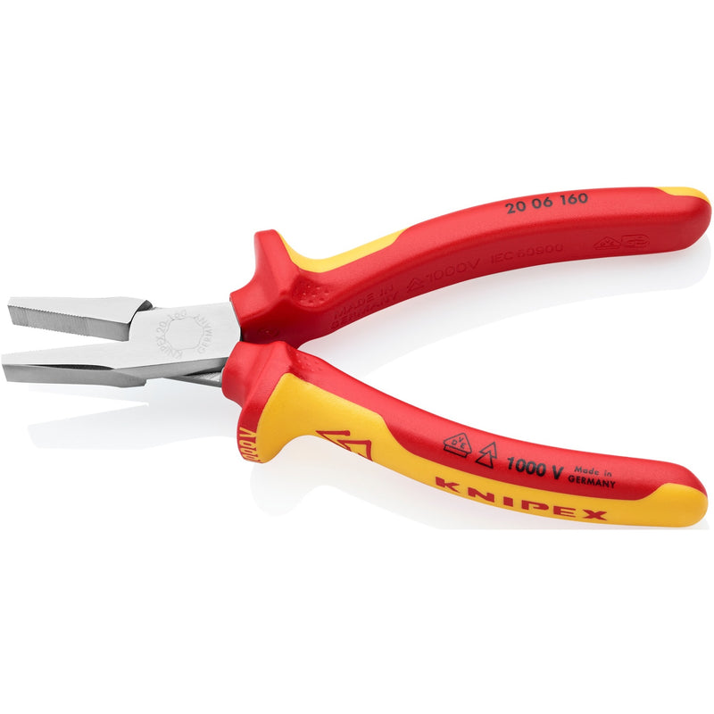 Load image into Gallery viewer, Knipex platbuigtang 20 06 160 vde grijptang (rood geel, lengte 160mm)