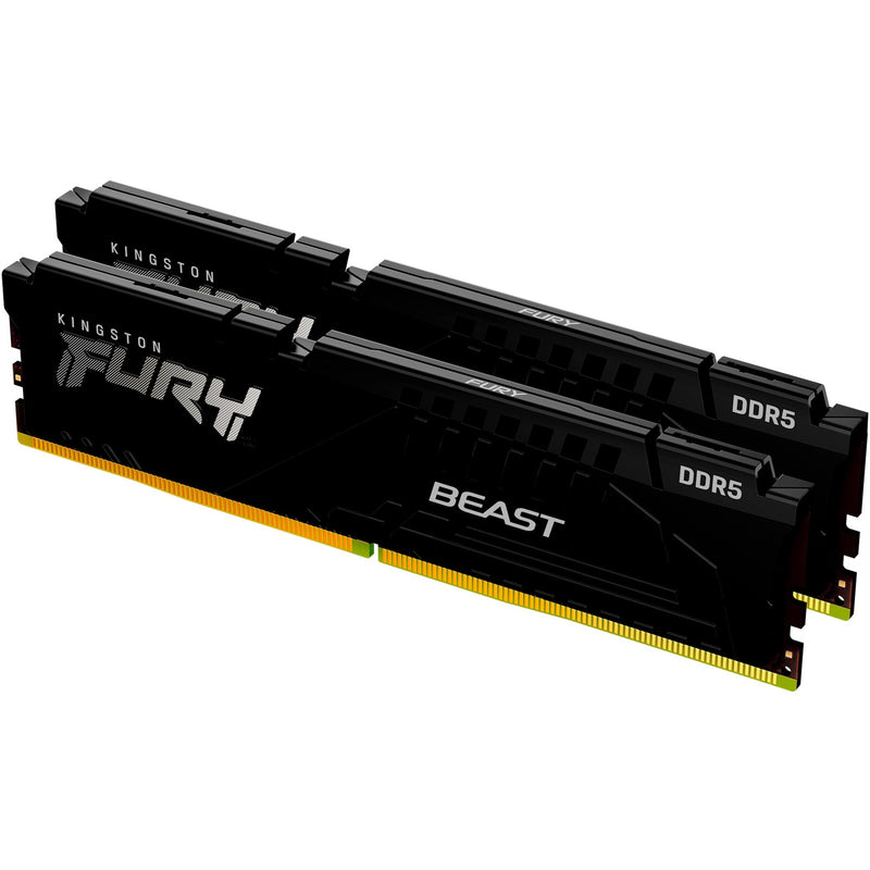 Load image into Gallery viewer, Kingston fury beast 64 gb ddr5-6000 (2x 32 gb) werkgeheugen (zwart, kf560c30bbek2-64, xmp 3.0, expo 1.1)
