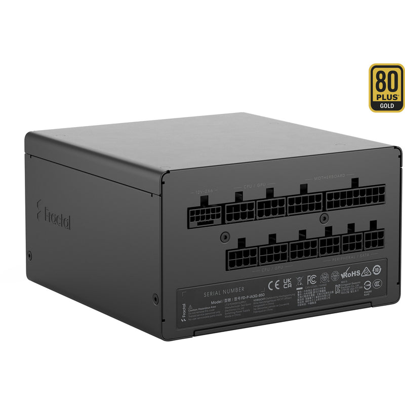 Cargue la imagen en el visor de la galería, Fractal design ion gold 3 modulaire 850 watt voeding (zwart, 1x 12v-2x6, 3x pcie)