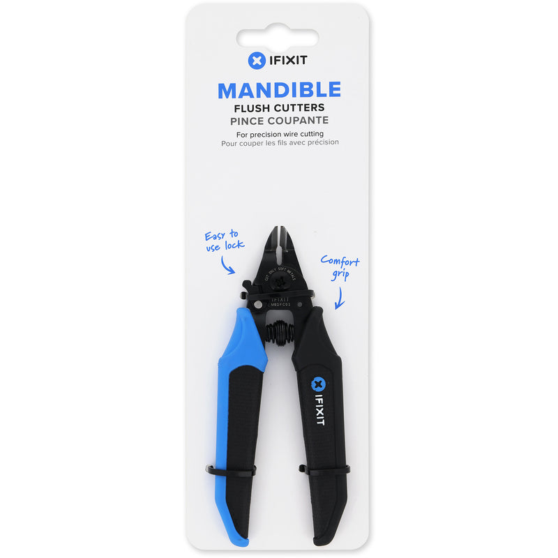Load image into Gallery viewer, Ifixit mandible flush cutters kniptang (zwart blauw)