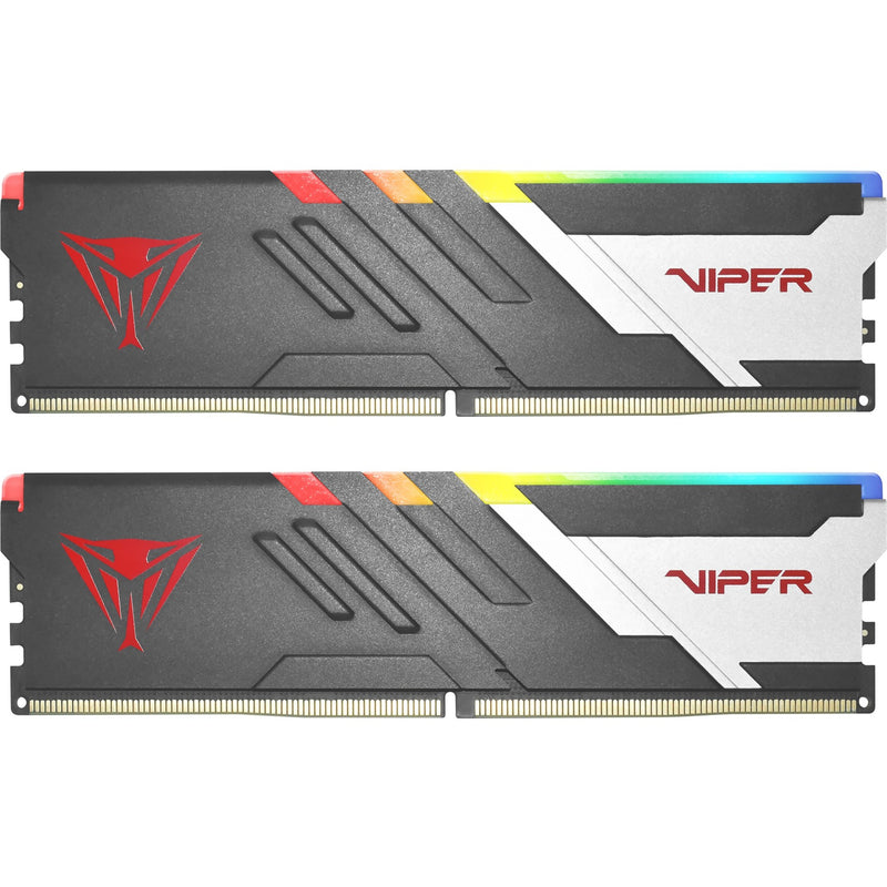 Load image into Gallery viewer, Patriot 64 gb ddr5-6000 (2x 32 gb) dual-kit werkgeheugen (zwart, pvvr564g600c30k, viper venom rgb, intel xmp, amd expo))