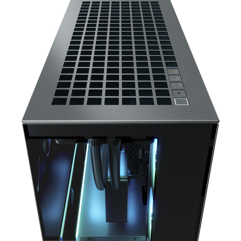 Load image into Gallery viewer, Arctic xtender vg midi tower behuizing (zwart | 2x usb-a | 1x usb-c | rgb | tempered glass)
