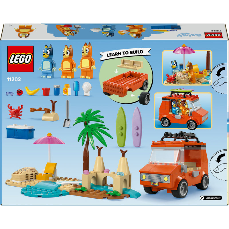 Afbeelding laden in galerijviewer, Lego bluey - bluey's autorit naar het strand constructiespeelgoed (11202)
