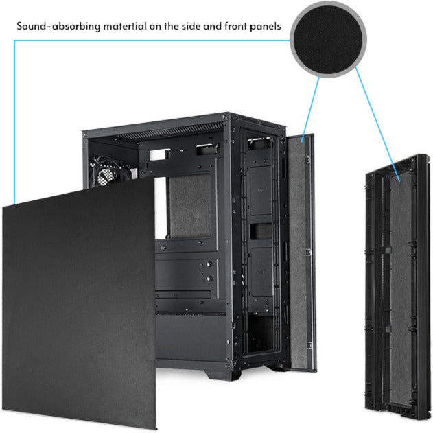 Load image into Gallery viewer, Chieftec pro midi q midi tower behuizing (zwart | 3x usb-a | 1x usb-c)