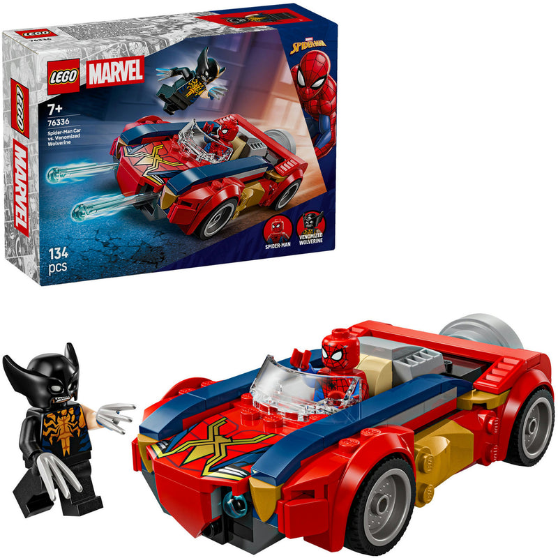 Load image into Gallery viewer, Lego super heroes 76336 marvel spider-man auto vs. venomized wolverine