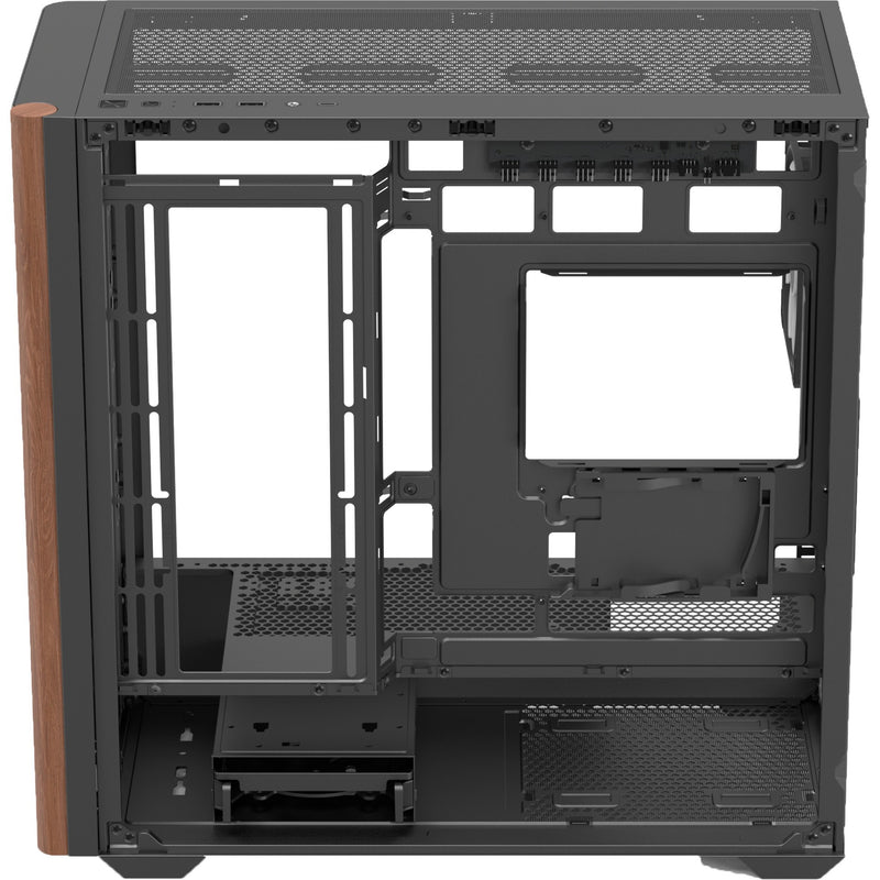 Load image into Gallery viewer, Aerocool b301a mini tower behuizing (zwart | 1x usb-a | 1x usb-c | rgb)
