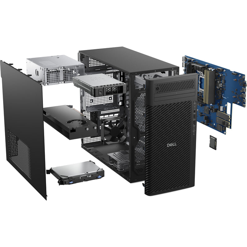 Afbeelding laden in galerijviewer, Dell pro max tower t2 (j9jx5) pc-systeem (zwart | core ultra 7 265 | rtx a1000 | 32 gb | 1tb ssd)
