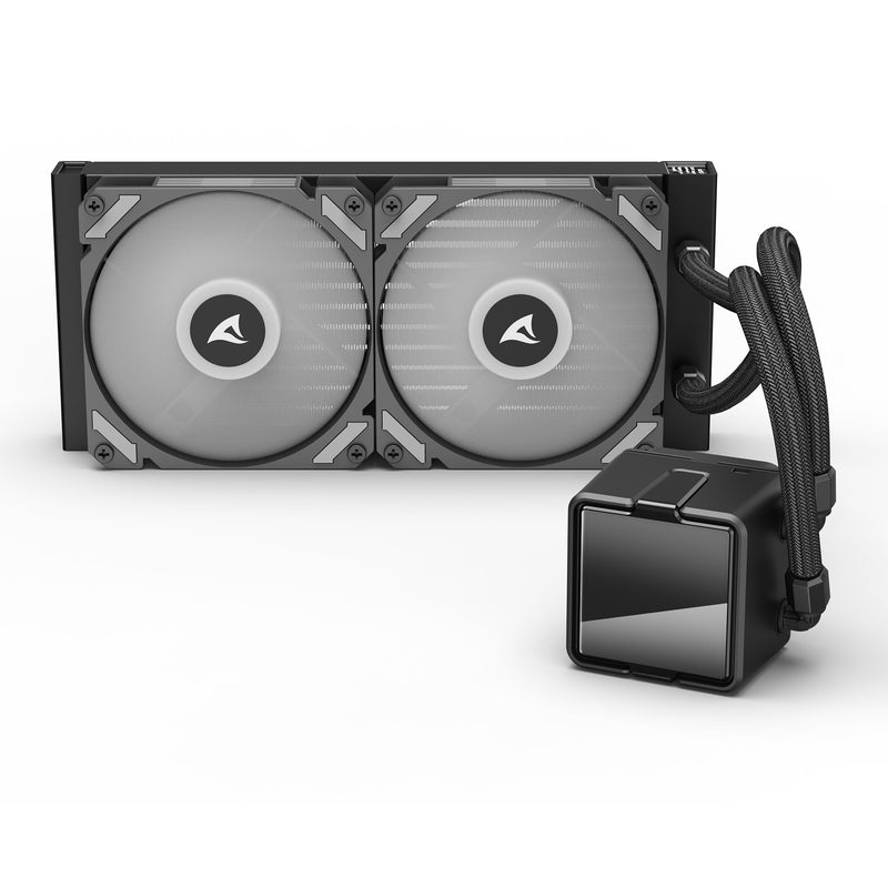 Load image into Gallery viewer, Sharkoon s50 argb waterkoeling (zwart, 4-pins pwm)