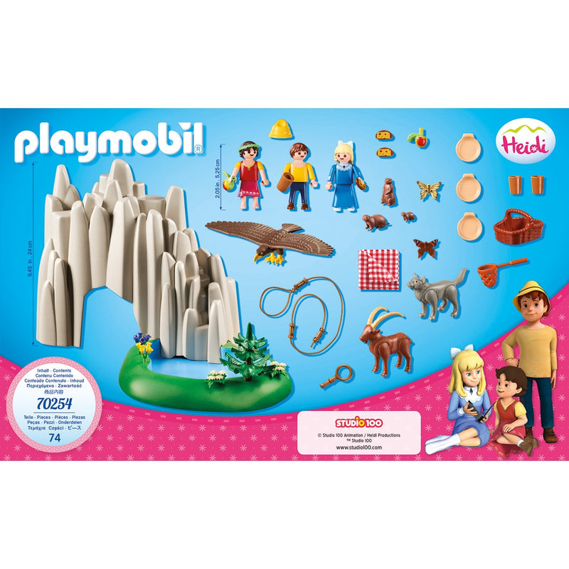 Load image into Gallery viewer, Playmobil heidi - heidi, peter en clara bij het kristalmeer constructiespeelgoed (70254)