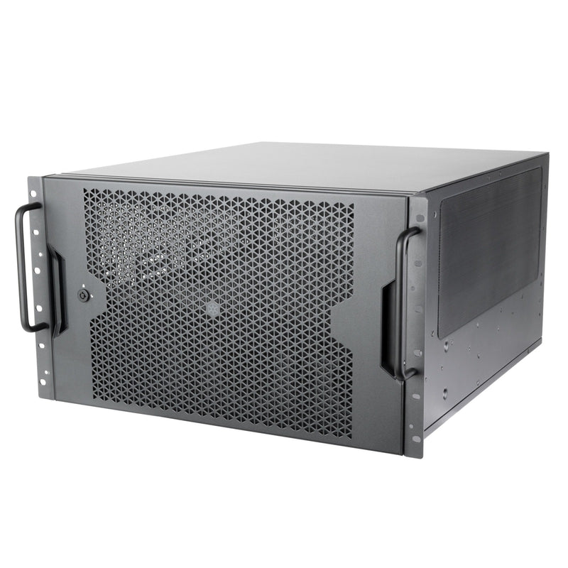 Load image into Gallery viewer, Silverstone rm61-312, rack, serverbehuizing (zwart | 6u)