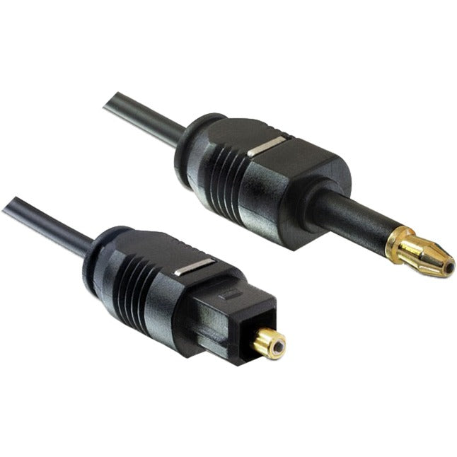 Load image into Gallery viewer, Delock toslink male -> toslink mini 3.5mm, 2m kabel (zwart, 82876)