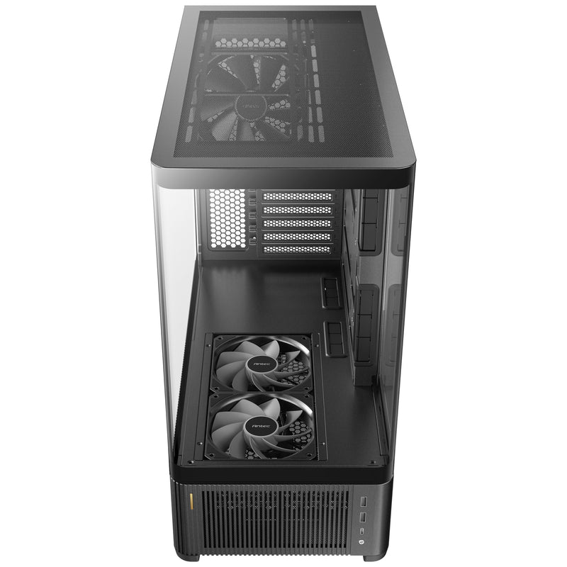 Afbeelding laden in galerijviewer, Antec c6 curve air midi tower behuizing (zwart | 2x usb-a | 1x usb-c | tempered glass)