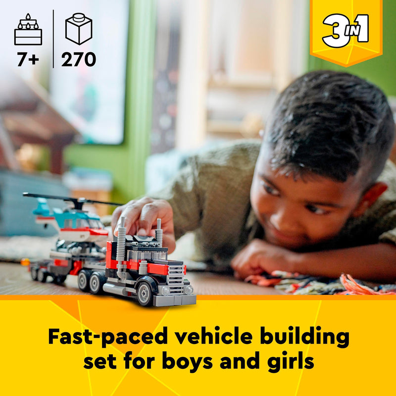 Load image into Gallery viewer, Lego creator 31146 truck met helikopter
