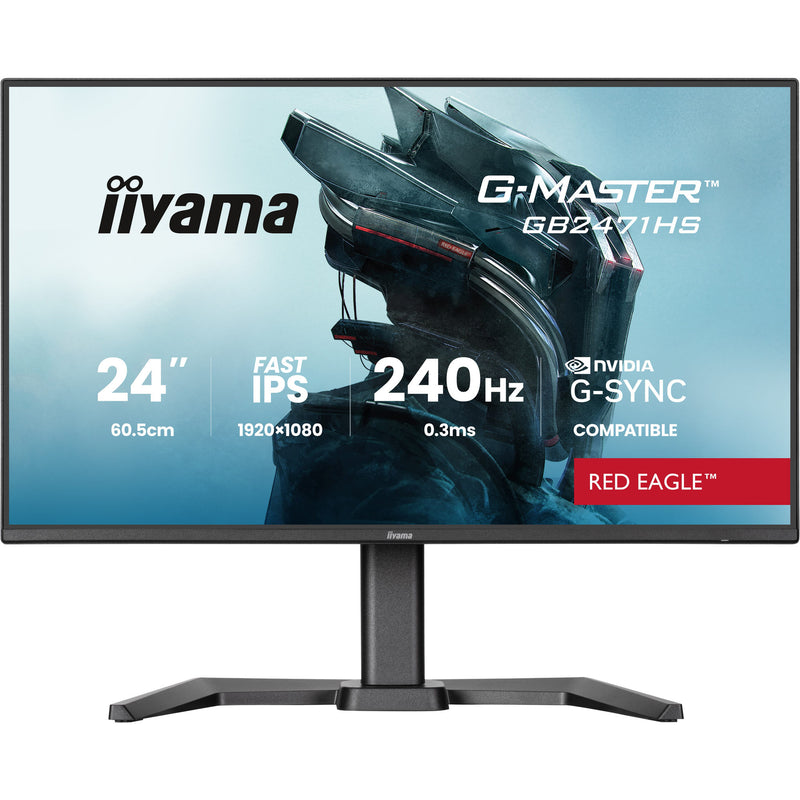 Load image into Gallery viewer, Iiyama g-master red eagle gb2471hs-b1 23.8 gaming monitor (zwart, 2x hdmi, displayport, 240 hz)