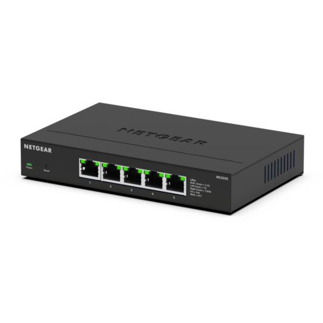 Load image into Gallery viewer, Netgear 5-port 2.5g multi-gigbit ethernet plus switch (ms305e) (zwart, managed)